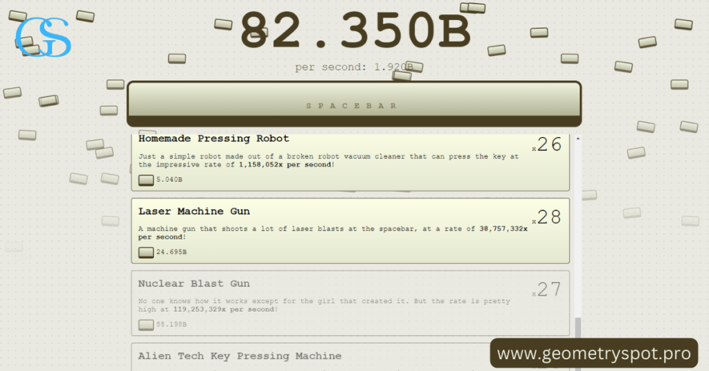 Spacebar Clicker: Elevate Your Gaming Experience at Geometryspot.pro